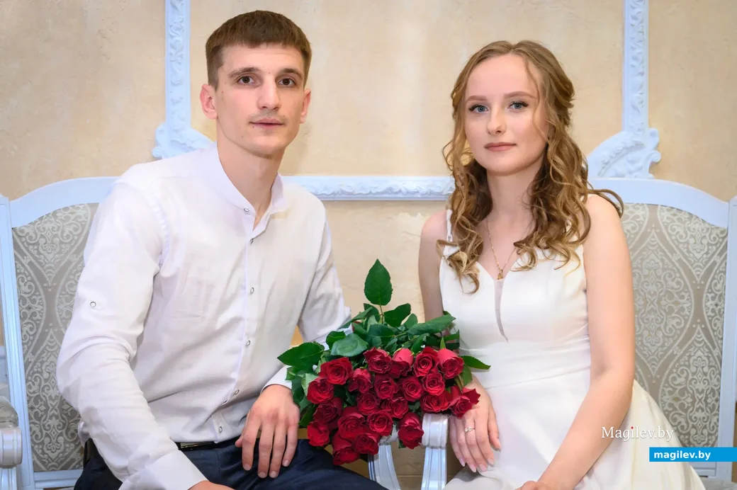 09.06.2023. Отдел ЗАГС Бобруйского горисполкома. Свадебная пара. Александр и Алла.