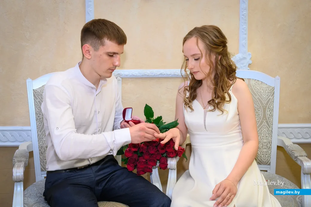 09.06.2023. Отдел ЗАГС Бобруйского горисполкома. Свадебная пара. Александр и Алла.
