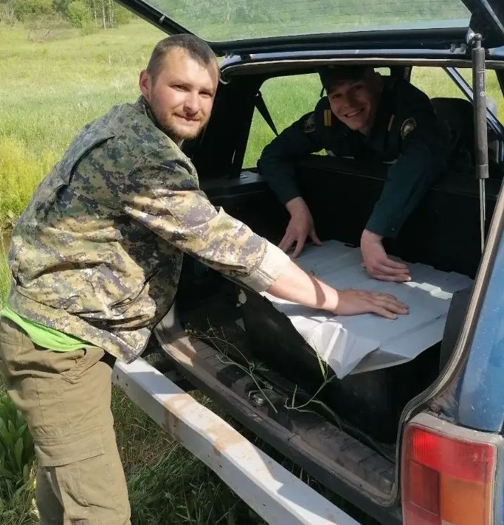 Для транспортировки грызуна Илья загодя взял пластмассовую ванночку.