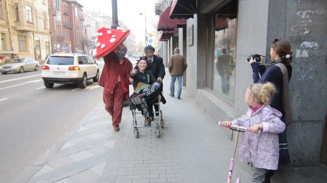 Жан Мельников и артисты творческой мастерской «3.14» (Санкт-Петербург).