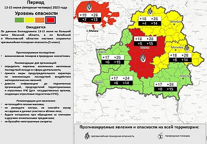 Жителей Могилевской области предупредили о неблагоприятных погодных явлениях