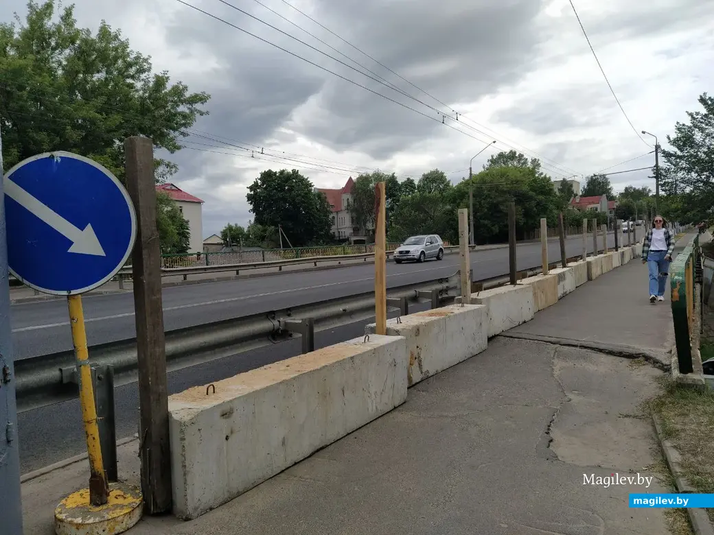 Путепровод по улице Челюскинцев через улицу Заводскую. Могилев. 13 июня 2023 года.