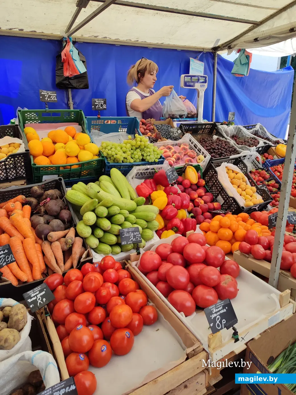 Что почем? Мини-рынок на улице Островского в Могилеве. 16.06.2023 г.