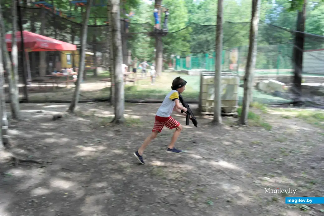 Парк активного отдыха «Рубикон», Могилев. Июнь, 2023. Лазертаг.