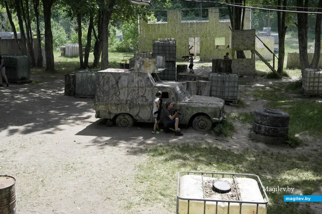 Парк активного отдыха «Рубикон», Могилев. Июнь, 2023. Лазертаг.