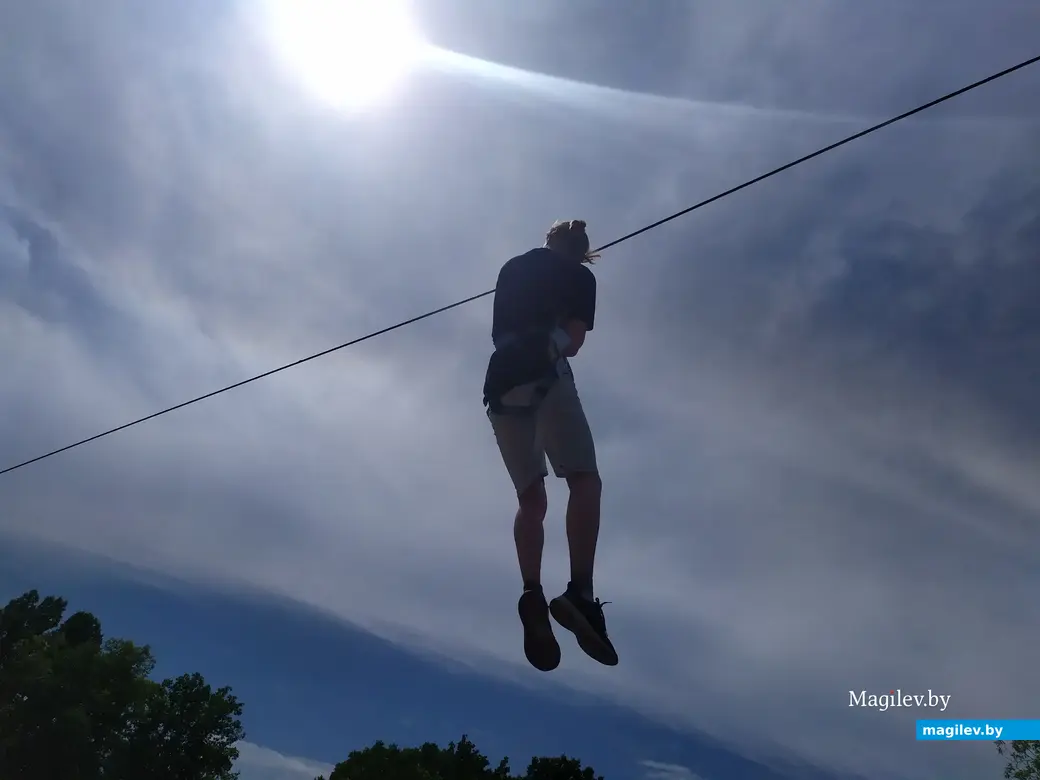 Парк активного отдыха «Рубикон», Могилев. Июнь, 2023. Съезд на троллеях.