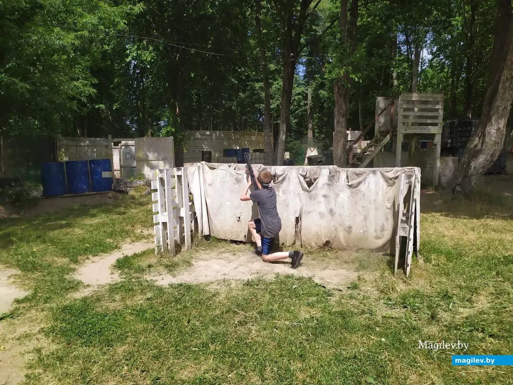 Парк активного отдыха «Рубикон», Могилев. Июнь, 2023. Лазертаг.