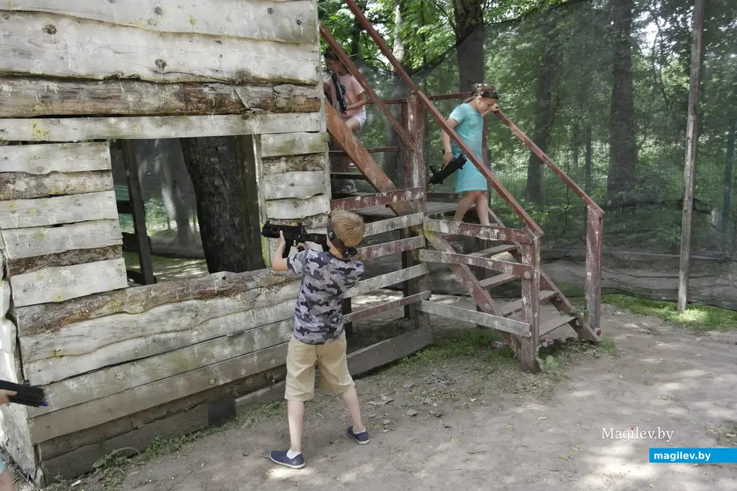 Парк активного отдыха «Рубикон», Могилев. Июнь, 2023. Лазертаг.