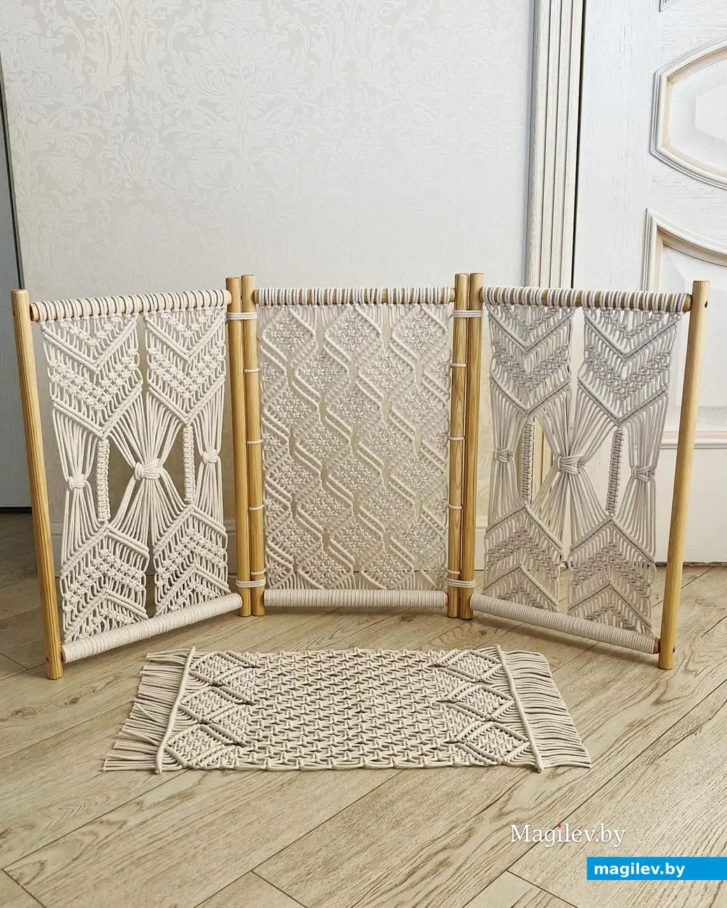 Реквизит для фотосессии новорожденных - мини-ширма и коврик