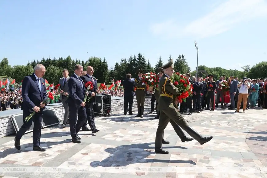 Могилев, 3 июля 2023 года. На Буйничском поле прошел митинг в честь Дня Независимости. Фото. БЕЛТА.
