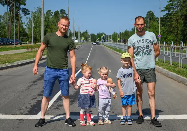 В Бобруйске открыли дорожный участок по улице Наумова. Фотофакт