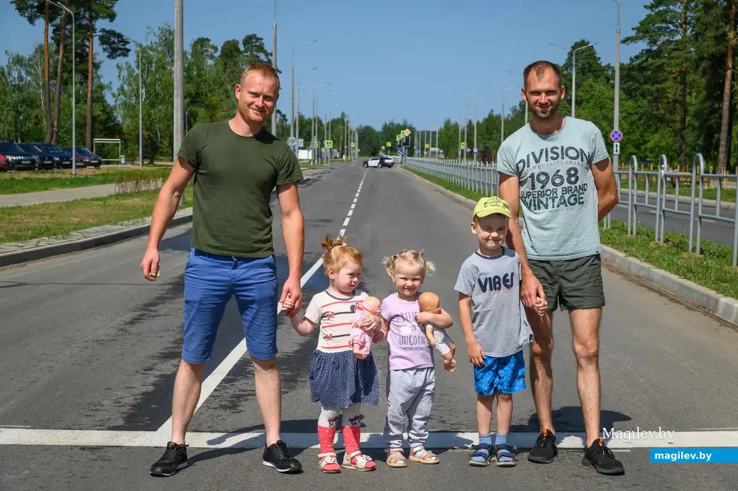 03.07.2023. улица Наумова, Первомайский район, Бобруйск, Могилёвская область, 213825, Беларусь. Торжественное открытие участка дороги по улице Наумова