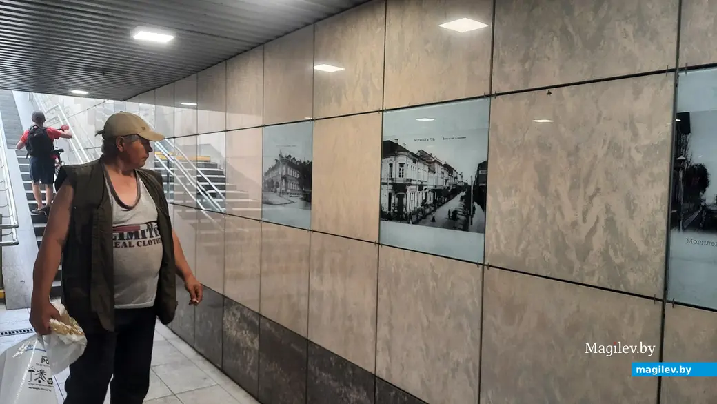 4.07.2023 г. Могилев, пл.Ленина. В подземном переходе появились старые фото нашего города.
