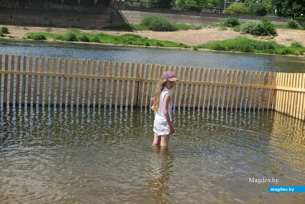 9.07.2023 г. Могилев, городской пляж. В «лягушатнике» всё время царит оживление.