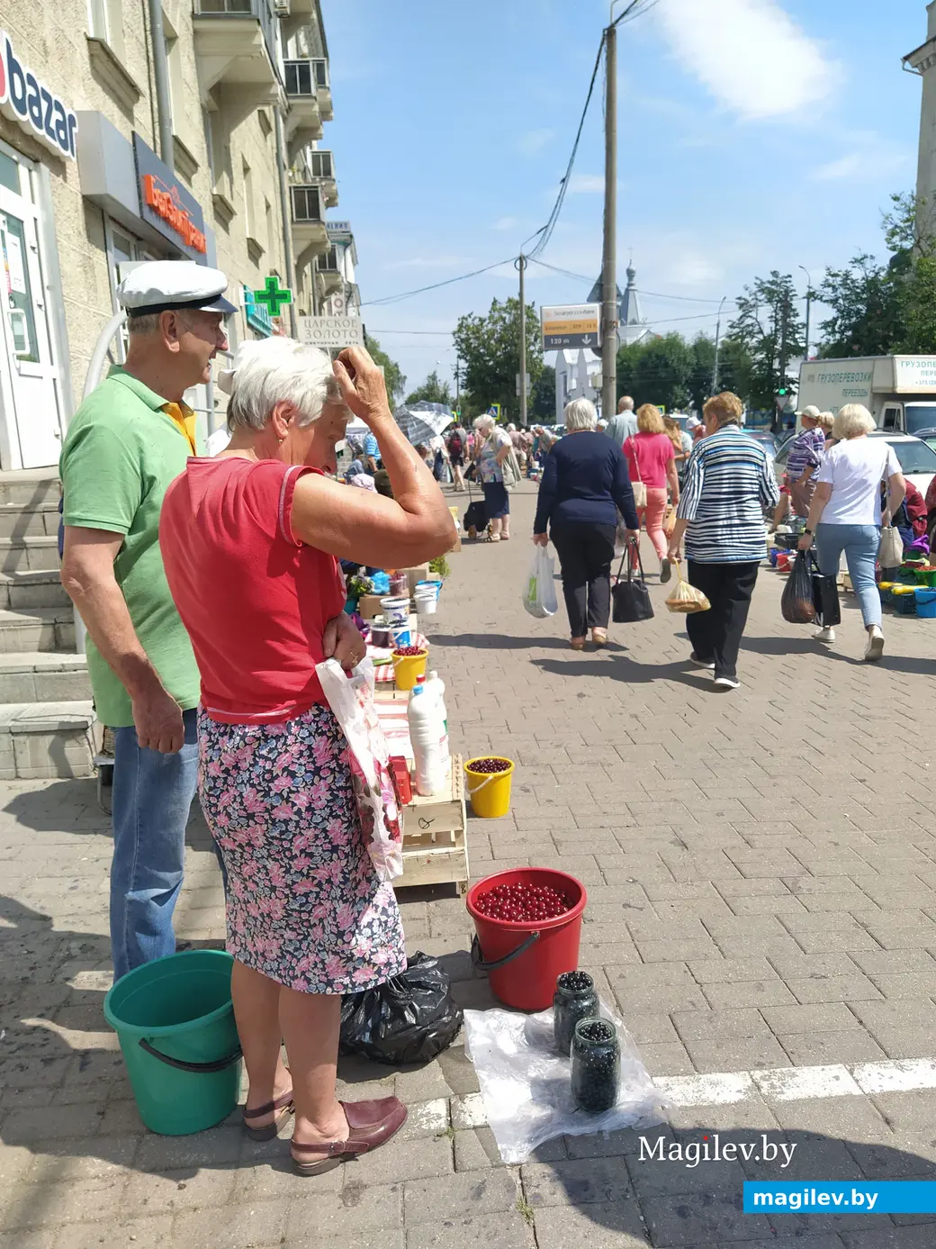 Центральный) (Минский рынок в Могилеве. 13 июля 2023 года.