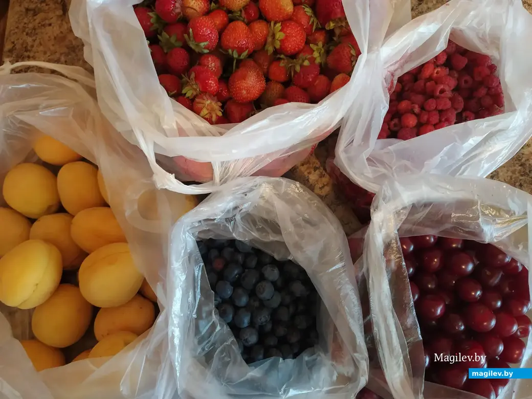 Купленные ягоды на рынках Могилева. 13 июля 2023 года.