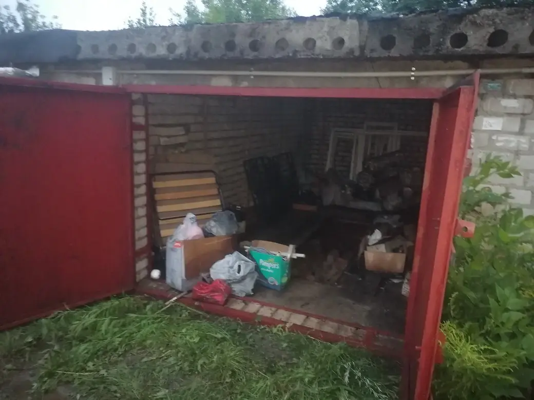 Горел гараж по улице Поселок Загорский. Могилев, 22.07.2023 г. Фото: Могилевский горотдел по ЧС