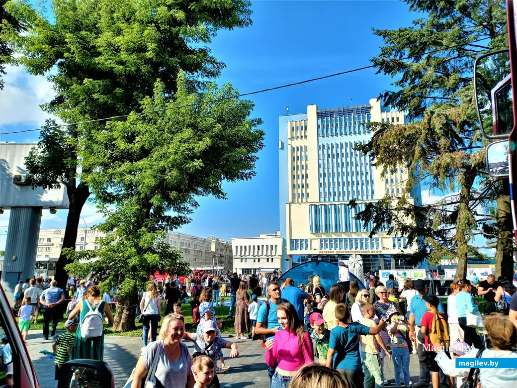 Праздник на площади Единства, посвященный 170-летию пожарной службы. Могилев, 25.07.2023 г.