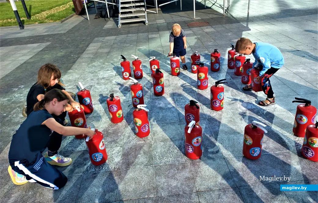 Праздник на площади Единства, посвященный 170-летию пожарной службы. Могилев, 25.07.2023 г.