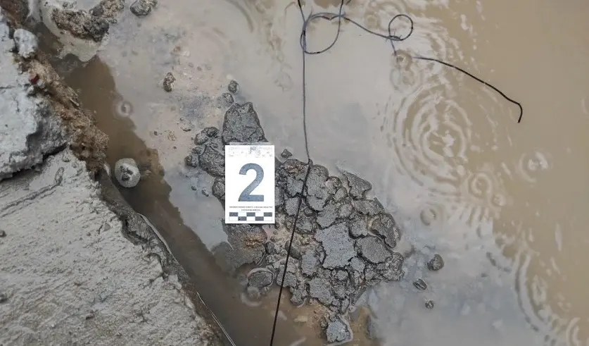 Место трагедии в деревне Махово на территории подстанции, где проводились работы по реконструкции объекта. Фото: УГКСЭ по Могилевской области