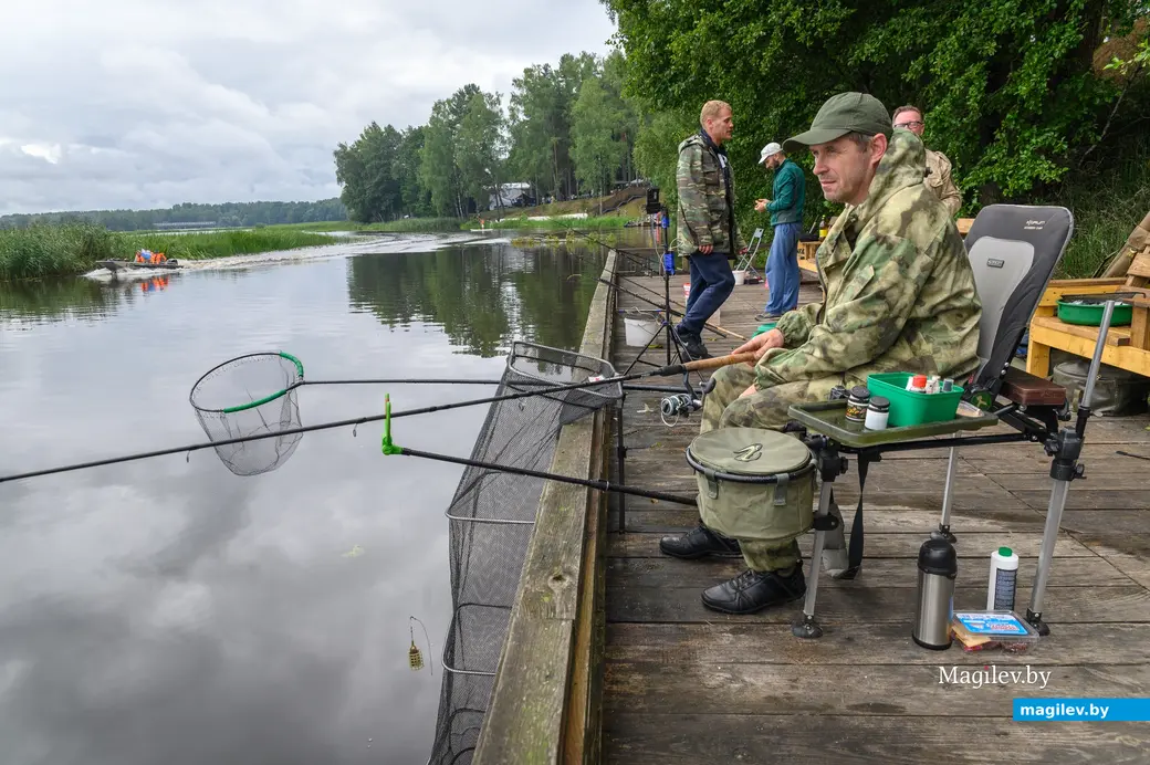 29.07.2023. Н10190, Коровчено, Черноборский сельский Совет, Быховский район, Могилёвская область, Беларусь. Рыболовные соревнования на призы могилевского магазина