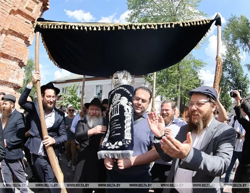 Большая Любавичская синагога открылась в Витебске после восстановления из руин.