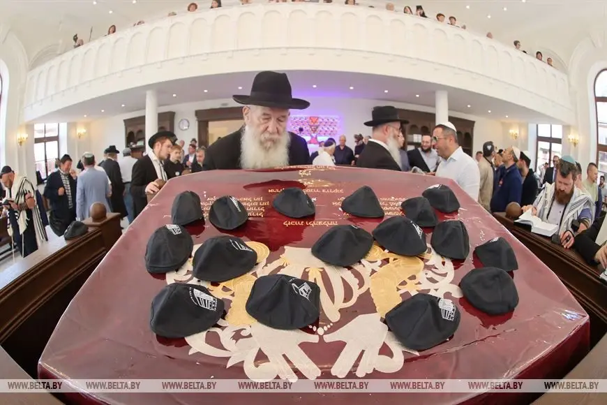 Большая Любавичская синагога открылась в Витебске после восстановления из руин.