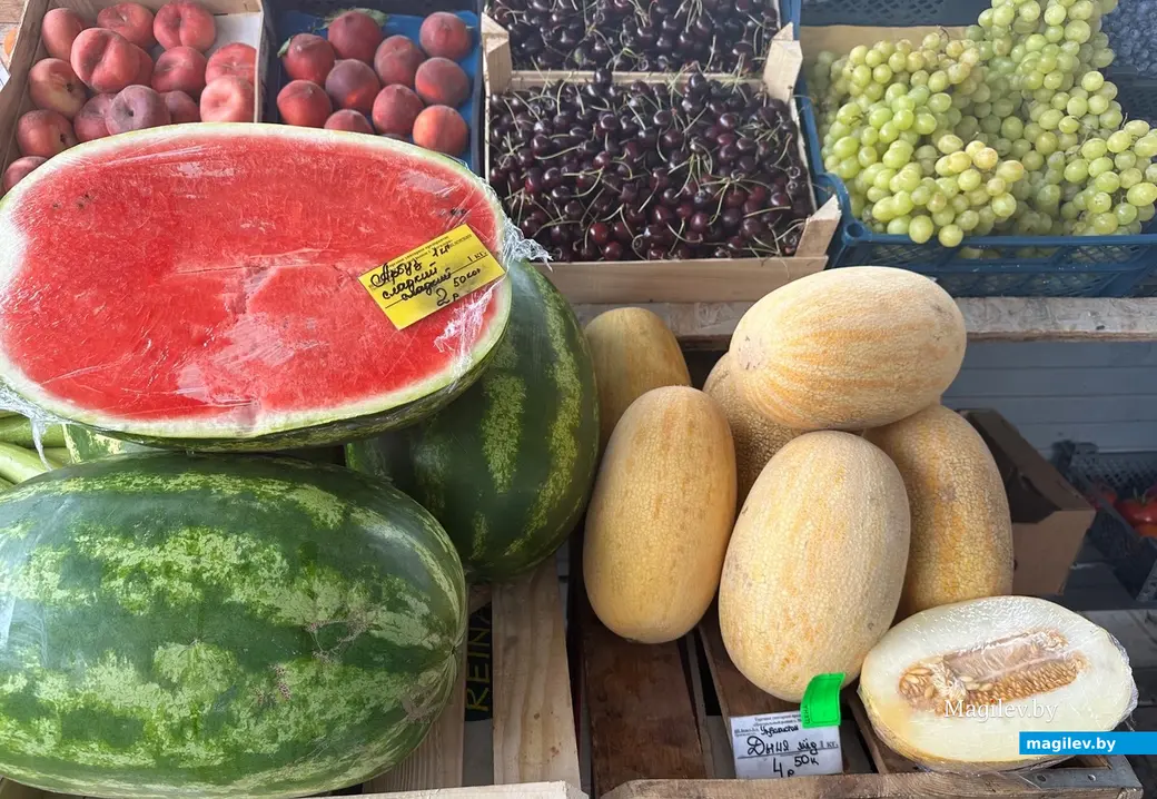Вечная битва арбузов и дынь. Могилев, Минский рынок, 29 августа 2023 года.