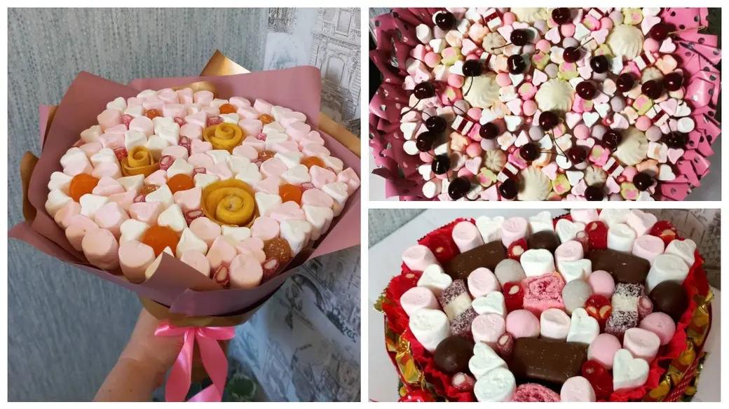 Съедобные букеты Анжелы Иссаковой.