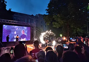 Воскресный день в Могилеве «На фонтанах» завершился «Дыханием огня»