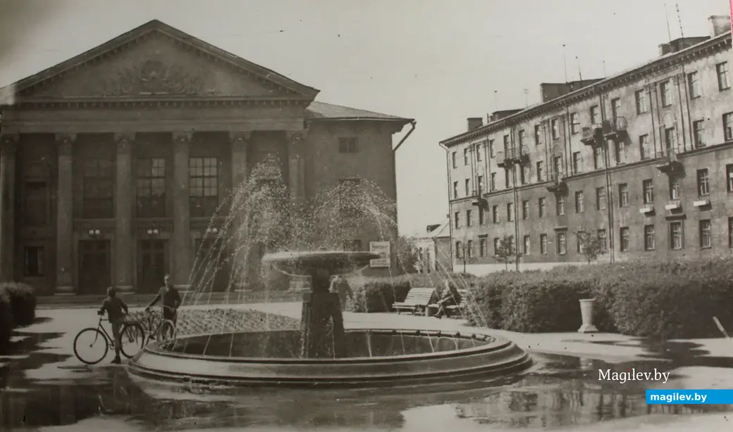 1970 год. Могилев. Фонтан у ДК Володарского.