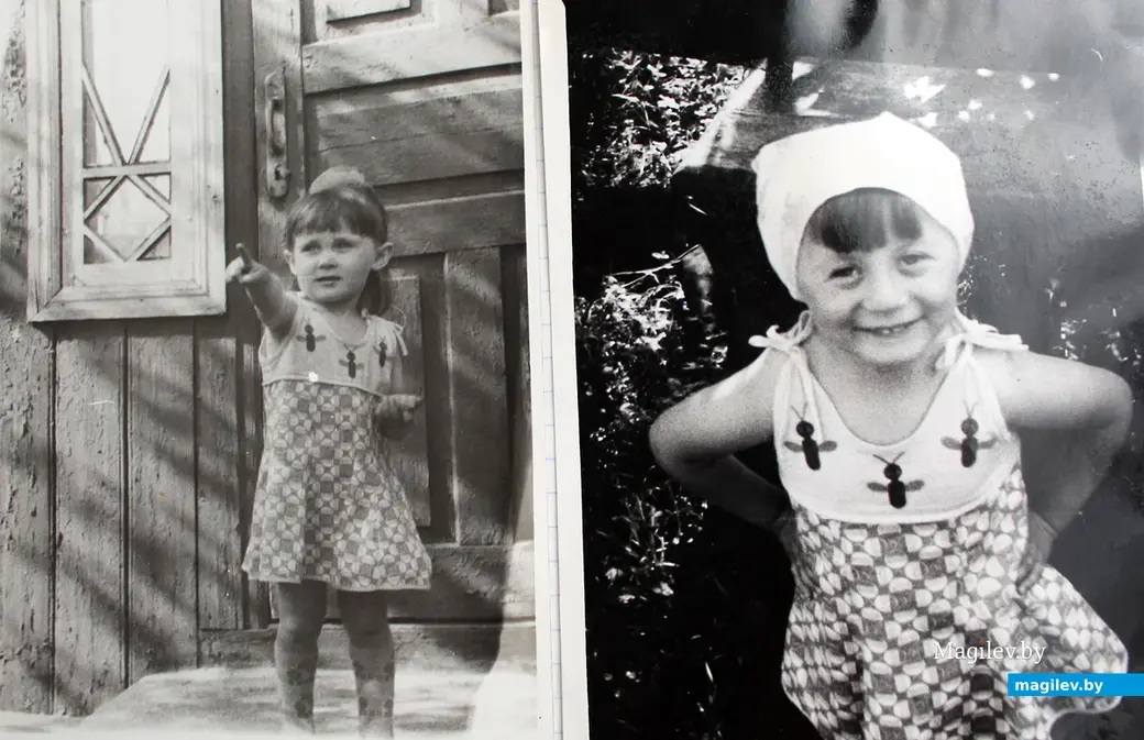 Алла Шилкина-Великанова в платье старшей сестры Вали в конце 1980-х.