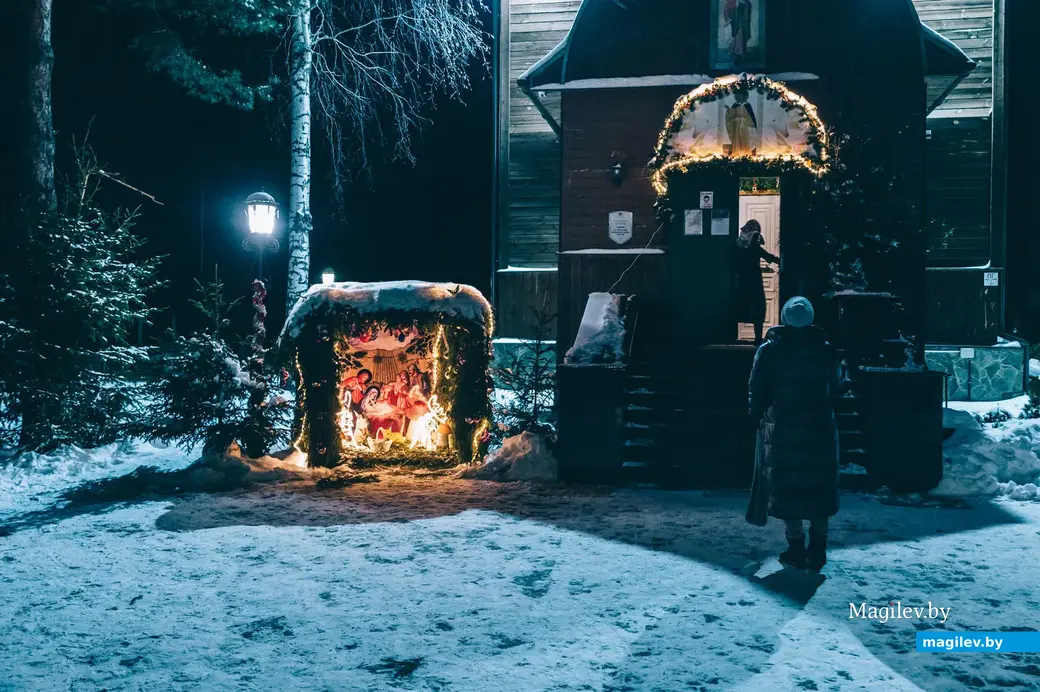 Храм Святого пророка Илии на Луковой горе в Бобруйске. 6-7 января 2024 года. Рождество Христово.
