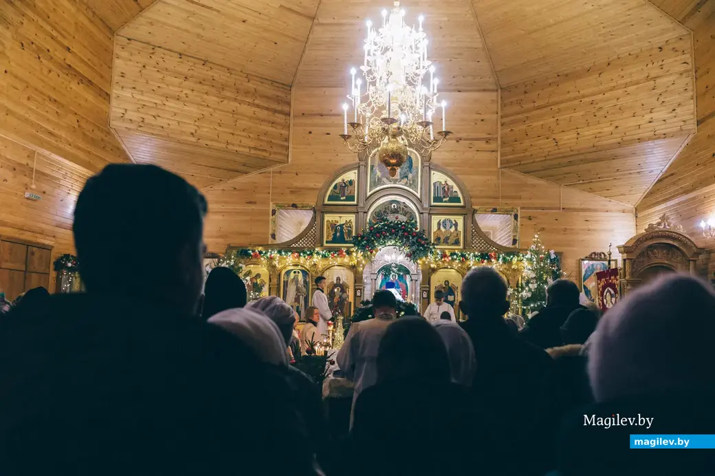 Храм Святого пророка Илии на Луковой горе в Бобруйске. 6-7 января 2024 года. Рождество Христово.