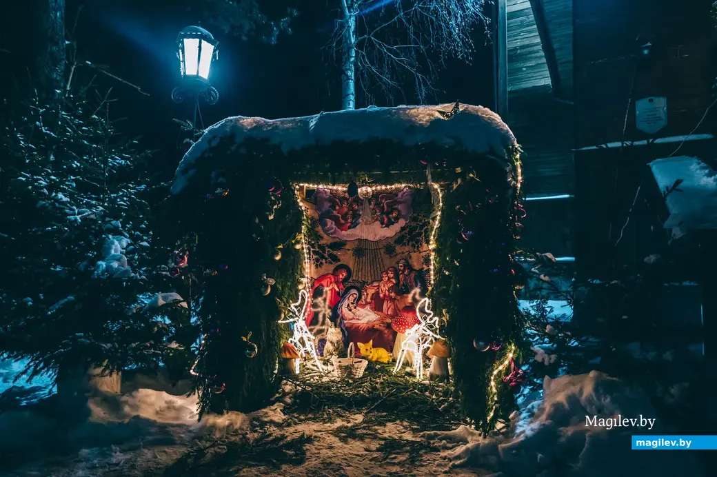 Храм Святого пророка Илии на Луковой горе в Бобруйске. 6-7 января 2024 года. Рождество Христово.