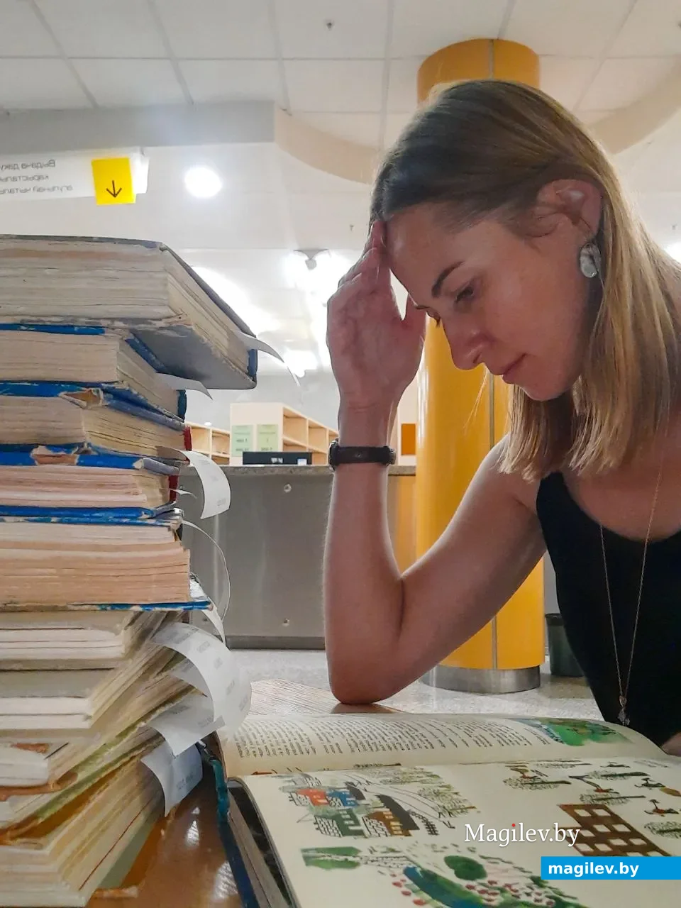Татьяна Удодова в Национальной библиотеке Беларуси.