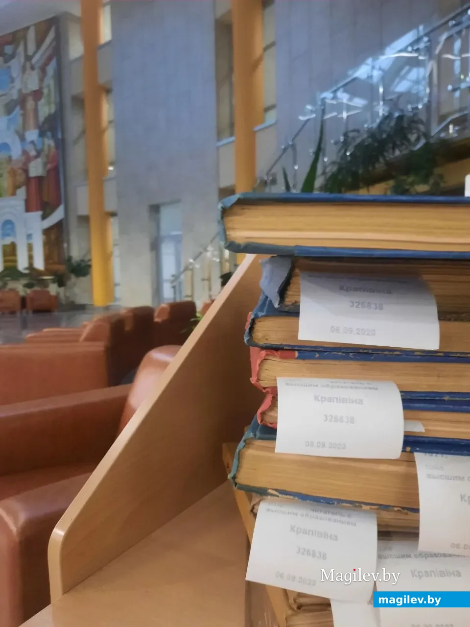 Татьяна Удодова в Национальной библиотеке Беларуси.