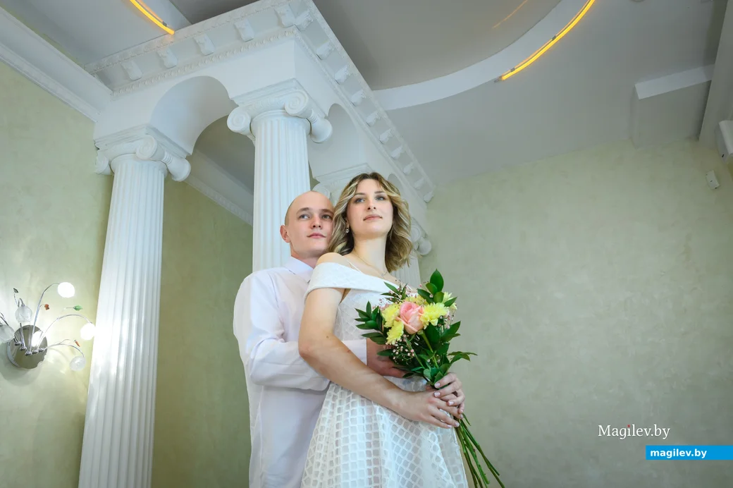 11.08.2023. Отдел ЗАГС Бобруйского горисполкома. Свадебная пара. Анастасия и Михаил