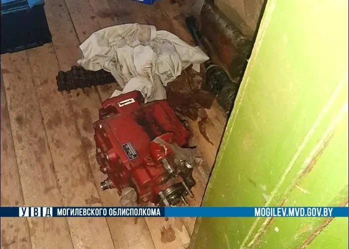 Деталь передана на хранение в сельхозорганизацию. Фото: ТГ-канал «Милиция Могилевщины».