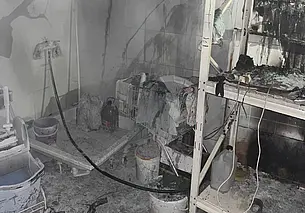 Горел могилевский торговый центр «Е-Сити». Рассказываем подробности