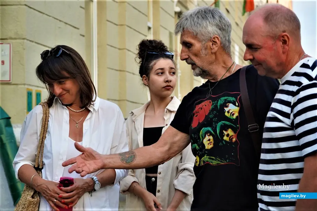 Район Пожарного переулка и наша картина. Могилев, август, 2023 г.