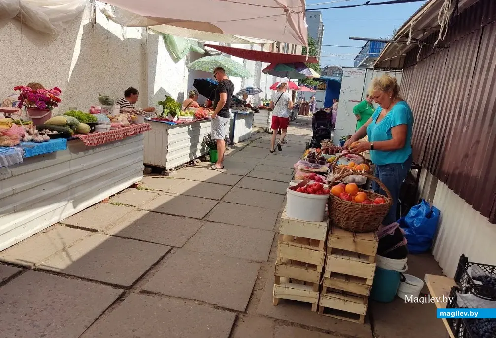 Рынок на улице Островского. Могилев, 18.08.2023 г.