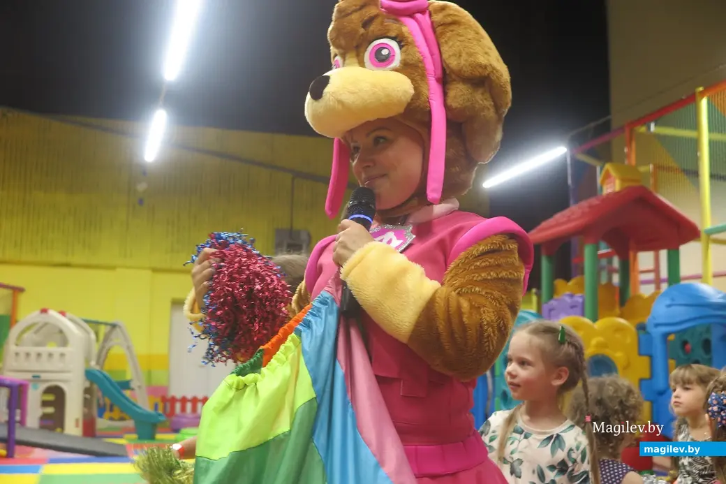 Август 2023 г. Могилев, развлекательный центр «Журавлик» на пр. Мира. К детям приехал «Щенячий патруль»!