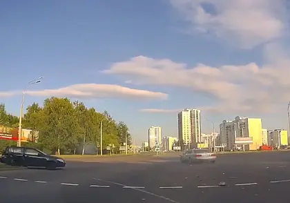 В Могилеве на Минском шоссе пьяный бесправник устроил погоню и совершил ДТП