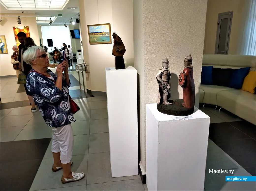 Открытие выставки «Зорная восень». Выставочный зал музея истории Могилева, 31.08.2023 г.