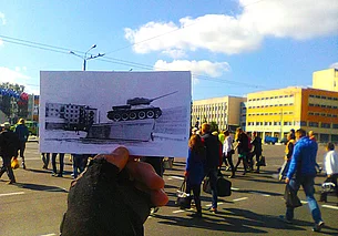 Победный танк в Могилеве: возвращение на круги своя