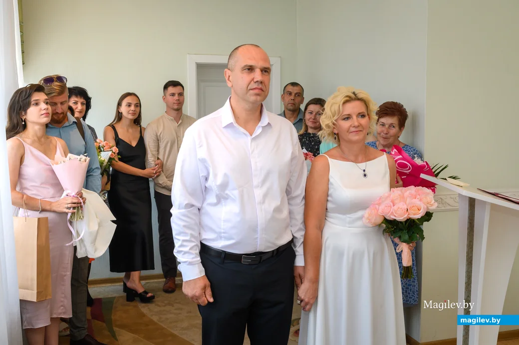 08.09.2023. Отдел ЗАГС Бобруйского горисполкома. Свадьба Ирины Новиковой и Сергея Позняка.