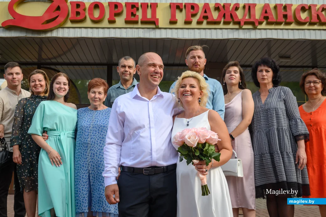 08.09.2023. Отдел ЗАГС Бобруйского горисполкома. Свадьба Ирины Новиковой и Сергея Позняка.