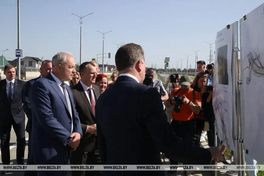 12.09.2023 г. В Могилеве открыли вторую очередь дороги-дублера ул.Якубовского-Загородное шоссе.