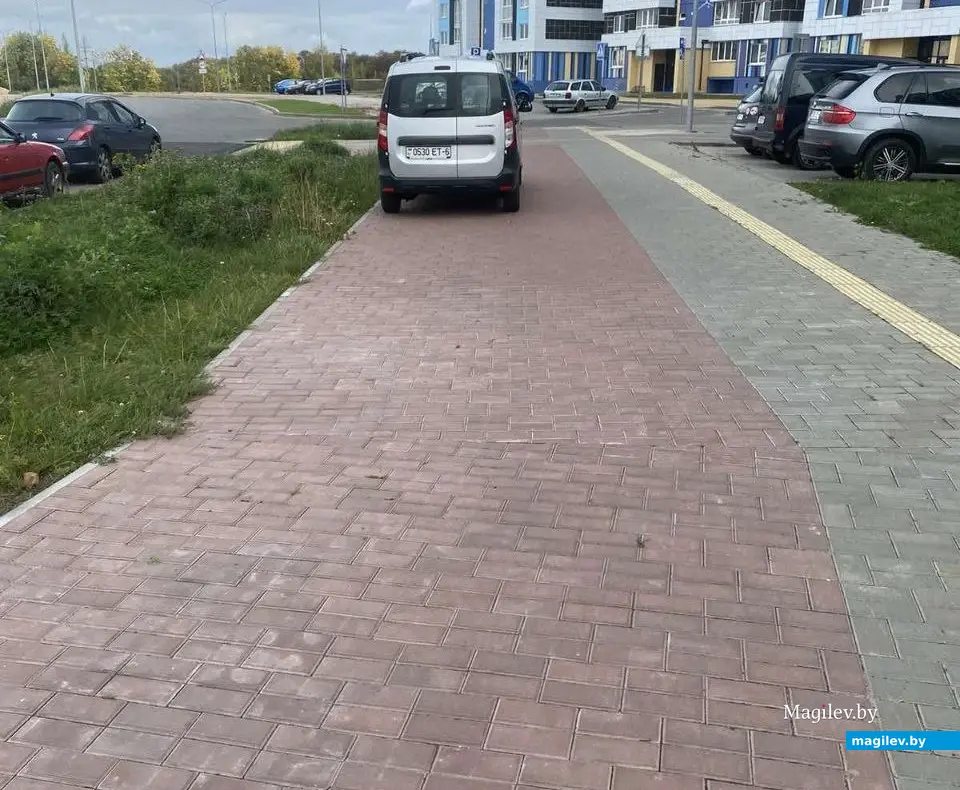 Осень 2023 г. Могилев. «Мастер парковки» на Спутник-2. Фото читателя.